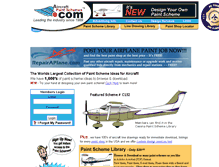 Tablet Screenshot of aircraftpaintschemes.com